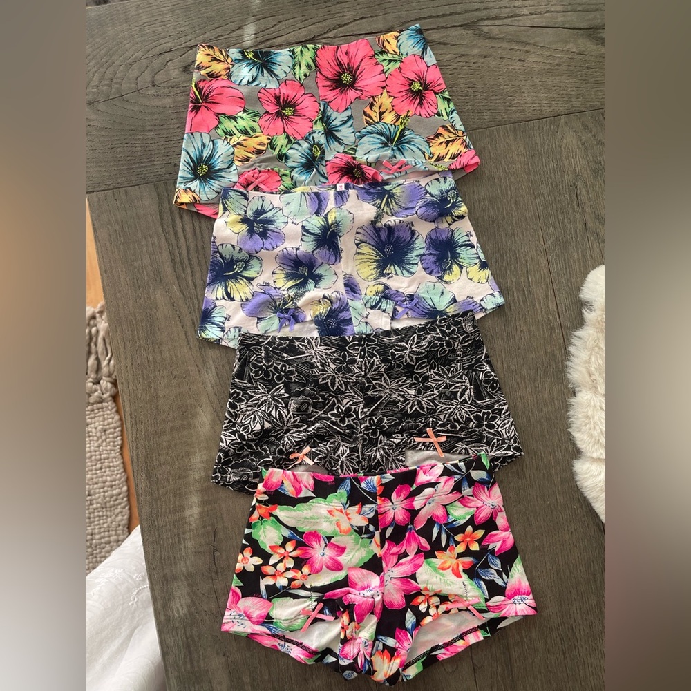 Victoria Secret PINK Low Rise Boy Short Set of 4